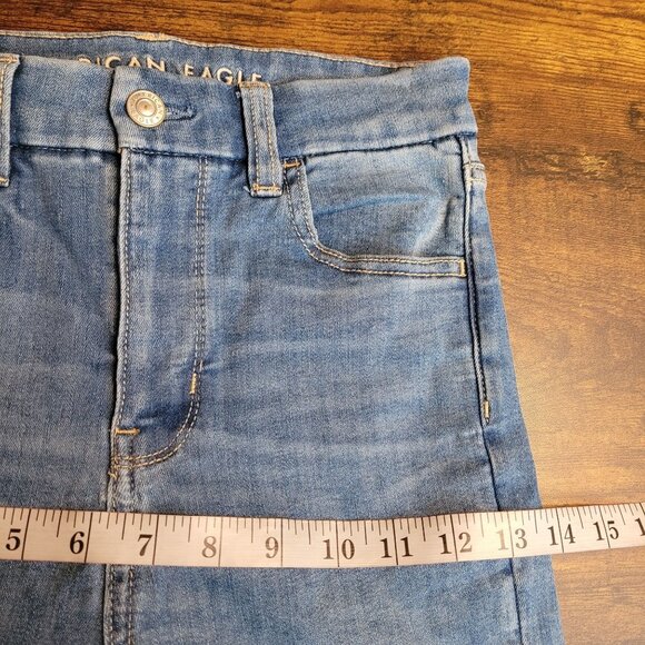 American Eagle Jeans 2 R Crop Jegging Curvy Super Hi Rise Next Level Stretch - Picture 8 of 11